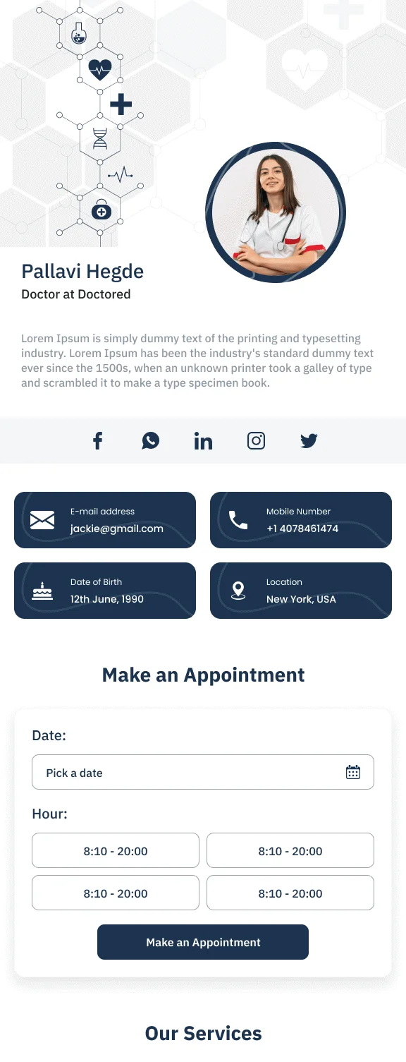 vCard Layout 6