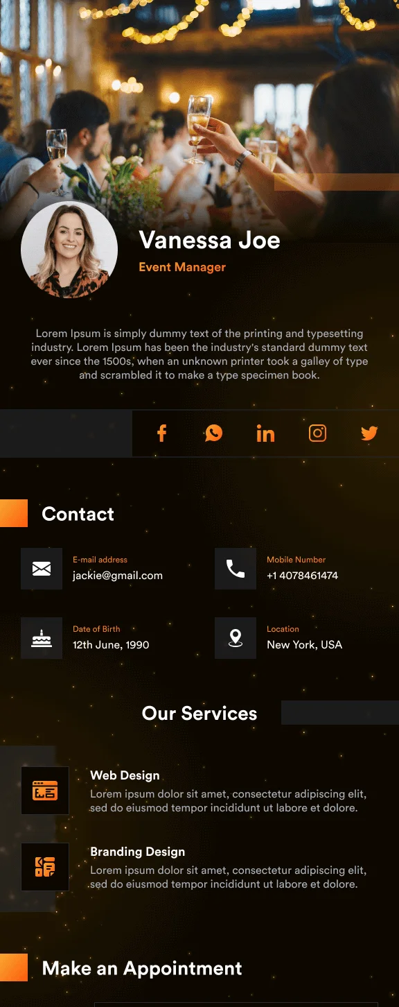 vCard Layout 5