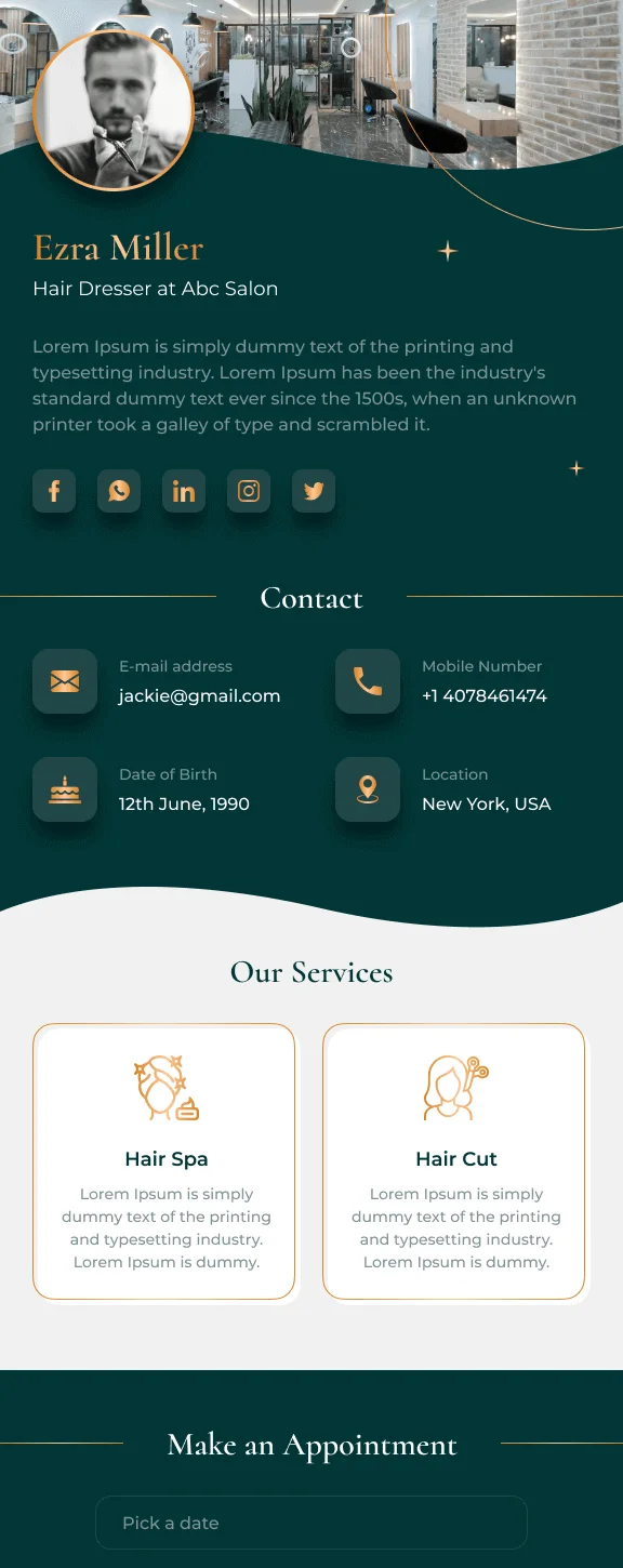 vCard Layout 4